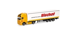 Herpa 319348 - H0 - Volvo FH GL XL Electric-Gardinenplanen-Sattelzug Bischof